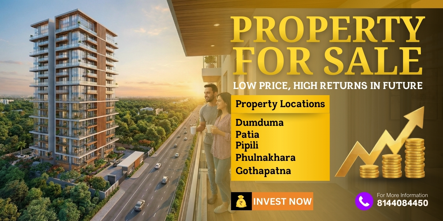 Low Price property for sale in Bhubaneswar with High returns in future